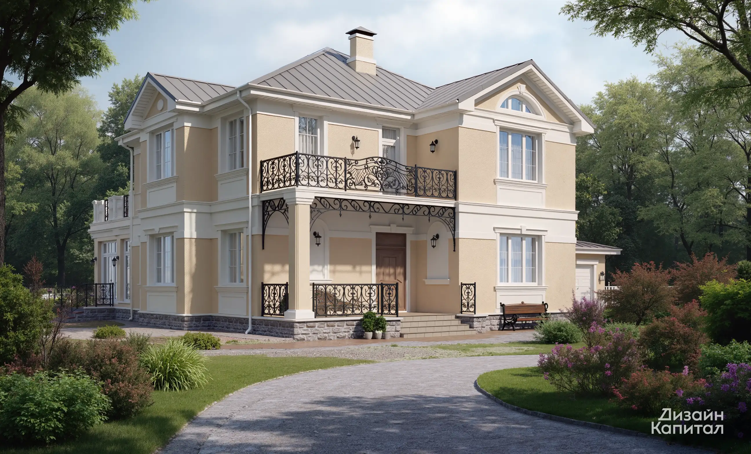 Beige Empire Style Facade Project