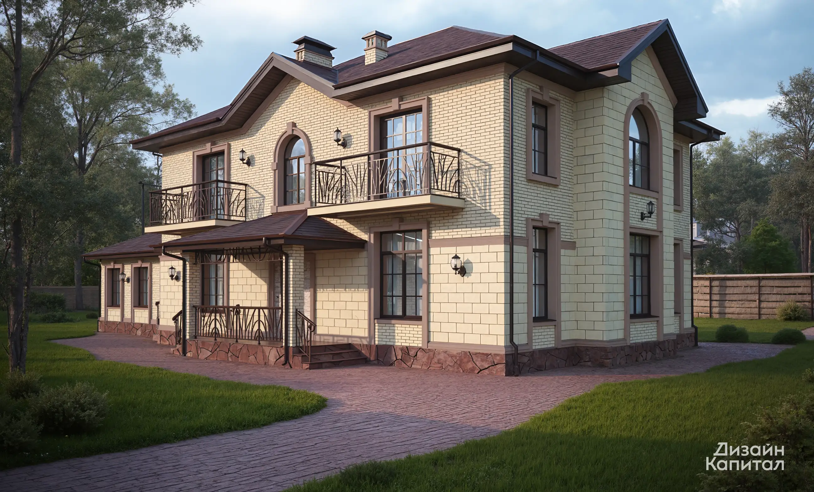 Gothic style facade design in the suburbs